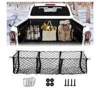 Filet à Bagages Très Élastique pour GMC Sierra AT4 (Off-Road Version), Filet de Rangement Coffre de pour Pickup, Filet de Rangement à Trois Compartiments pour Voiture,B 150 * 50cm
