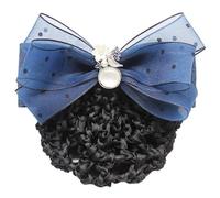 Filet à cheveux avec nœud pour femme - Plaque de travail - Pour infirmière, banque d'avion - Pinces à cheveux pour femme (couleur 2, style 1)