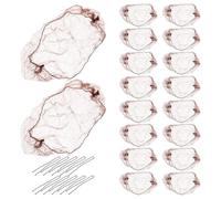 Filet à Cheveux Invisible Chignon Danseuse, Maille Ultrafine Café | Lot de 1 Set de Set, Accessoires Épingles en U, Look Professionnel sans Couture, pour Hôtesses et Ballets