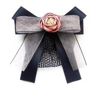 Filet à cheveux pour femme avec nœud papillon et fleur (bleu, style 2)