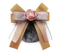 Filet à cheveux pour femme avec nœud papillon et fleur (jaune, style 2)