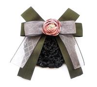 Filet à cheveux pour femme avec nœud papillon et fleur (vert, style 1)