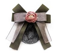 Filet à cheveux pour femme avec nœud papillon et fleur (vert, style 2)