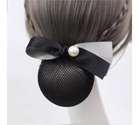 Filet à cheveux pour femme avec nœud papillon et pince à cheveux pour femme Gris