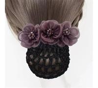 Filet À Chignon Pour Femmes Ensemble filet for hôtesse de l'air, épingle à cheveux en forme de disque et de fleur(Colour 2)
