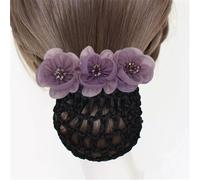 Filet À Chignon Pour Femmes Ensemble filet for hôtesse de l'air, épingle à cheveux en forme de disque et de fleur(Colour 1)