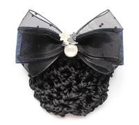 Filet À Chignon Pour Femmes Réseau professionnel de coiffures à nœud papillon et fleur de tête(Color 4)