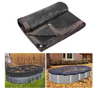 Filet À Feuilles Ovale pour Piscine, Bâche Solaire pour Piscine Hors Sol, Protection Solaire et Anti-Feuilles Ovale pour Extérieure Maison Jardin Hôtel Terrasse