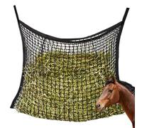 Filet A Foin,120 x 90 CM Filet A Foin Pour Chevaux,Sac A Foin Avec Mailles,Filet A D'alimentation Pour Cheval,Filet A Foin Extra Large Pour Poneys,Chèvres,Animaux (Noir)