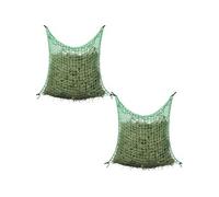 vidaXL Filet à foin 2 pcs carré 0,9 x 1,5 m PP – filet d'alimentation pour cheveux