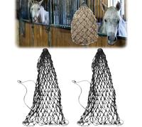 Filet à Foin,2pcs Filet à Foin Maille,Filets à Foin à Alimentation,Filet à Foin à Mailles Serrées,Filet à Foin pour Chevaux,Sac à Foin en Polyéthylène,Filet A Foin Extra Large Pour Poneys,Animaux