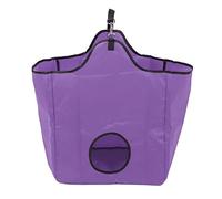 Filet a Foin Chevaux, Tissu Oxford 600D Filet Alimentation Résistant Imperméable Grande Capacité Polyester Renforcé Sac à Foin pour pour Propriétaires Chevaux et Écuries Sac à Foin Portable (Violet)