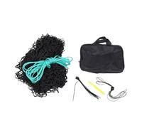 Filet à Foin en Balles Rondes, Durable, Nœuds, Mangeoire Lente pour Chevaux et Chèvres, Matériau en Polyester avec Corde de Réparation (4 * 4 Pieds)