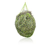 Filet à foin extra large pour chevaux - 5 x 5 cm - Mailles adaptées à l'espèce - Pour les déplacements - Sac à nourriture pour poney, jeunes chevaux, vieux chevaux, chèvres (2 x vert clair)