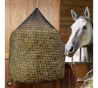 Filet à Foin, Fil Épais, Filet à Foin Chevaux Balle Ronde Polyéthylène Durable, Résistant aux Morsures et aux Déchirures, Ralentit la Prise de Nourriture, Limite Le Gaspillage de Foin (4,5 × 4,5 m)