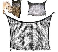 Filet A Foin ,Filet A Foin Pour Chevaux 120 x 90 CM,Filet A D'alimentation Pour Cheval,Sac A Foin Avec Mailles,Filet A Foin Extra Large Pour Poneys,Chèvres, Animaux (Noir)