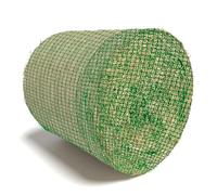 Filet à foin pour balles rondes, largeur des mailles de 4,5 x 4,5 cm, filet de nourriture à mailles fines pour chevaux, filet à foin pour une alimentation adaptée aux espèces, filet rond pour râtelier
