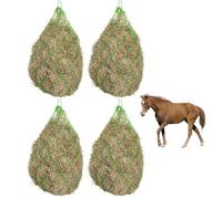 Filet A Foin Pour Chevaux,4 Pièces 36 CM Filet A Foin Chevaux,Filet A Foin A Mailles,Grand Filet A Foin Pour Chevaux,Moutons,Chèvres,Animaux,Réduit Les Déchets(Vert)