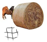 Filet à Foin pour Chevaux,4x4 FT Filet à Foin Balles Rondes Filet à Foin Résistant à l'usure pour Chevaux Balles Rondes,Maille 4 x 4cm pour Chevaux,Prolongation des Temps d'alimentation (120x120cm)