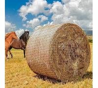 Filet à foin pour chevaux, 5 x 5 m, stable, résistant à l'usure, balle ronde, pour une alimentation adaptée aux espèces, convient pour râtelier à foin, filet à balles de foin, maille fine (mailles 4,5