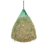 Filet à foin rond 0,75 x 0,75 m en polypropylène résistant pour élevage ferme, lot de 2 filets pour alimentation bovin cheval mouton, réduction gaspillage foin pâturage étable