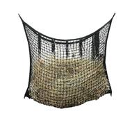Filet à foin Slow Feed - Rectangulaire - Accessoire portable pour chevaux pour remorque, saule, distributeur de foin souple pour granges, paddock, empêche la suralimentation