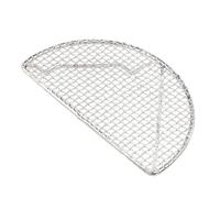 Filet à frire semi-circulaire / rond Tempura de style japonais en acier inoxydable pour cuisson Tempura (grand demi-circulaire)