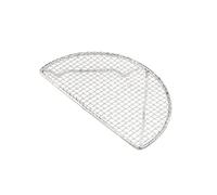 Filet à frire semi-circulaire/rond Tempura de style japonais en acier inoxydable pour cuisson Tempura (petit demi-circulaire)