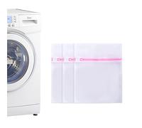 Filet à linge, 23cm x 30cm sac à linge 3 pièces, filet à linge réutilisable, sac à linge en maille avec fermeture à glissière pour laveuse - sécheuse