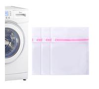 Filet à linge, 50cm x 60cm sac à linge 3 pièces, filet à linge réutilisable, sac à linge en maille avec fermeture à glissière pour laveuse - sécheuse