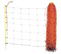 Kerbl Filet à moutons ClassicNet – clôture orange 50m x 90cm, 13 piquets, garantie UV 3 ans