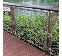 Filet à oiseaux en acier inoxydable pour perroquet - Maille durable 304 - Protection contre les chutes réutilisable pour clôtures, jardins et sécurité des animaux - Grille robuste de 2,7 x 2,7 m