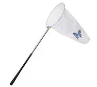 Filet à papillons avec 11 anneaux, 20 profondeur de filet, poignée télescopique en acier inoxydable pour attraper des insectes, s'étend jusqu'à 59 filets papillons d'extérieur portables pour enfant