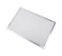 Filet à pizza en aluminium avec grille ouverte et profil rectangulaire pour une fabrication efficace de pizza à base de four (28 x 40 cm)
