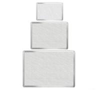 Filet à pizza en aluminium pour utilisation au four en configuration rectangulaire pour faciliter le mouvement de l'air et le contrôle de la croûte (20 x 30 cm)