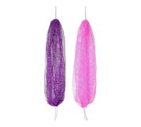 Filet à récurer flexible pour le dos pour adultes - Doux - Kératine - Teintures dynamiques - Dos en polyamide - Extra long