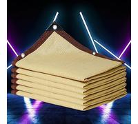 Filet Anti Chaleur 3x3 Toile Ombrage Ajourée Protection UV Voile Ombrage Rectangle Bloquer Les Rayons UV Pergola Filet Coupe Vent Terrasses Balcons Cours,beige-2x2m