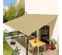 Filet Anti Chaleur Filet D'ombrage 1.8 x 3.8 m,Protection Coupe Vent Abat Jour RéSistante, Voile D'ombrage Toile D Ombrage,Brise Vue pour Balcon, pour Terrasse,Extérieur, Balcon, Beige