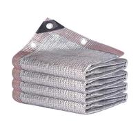 Filet Anti Chaleur Tissu D'Ombre UV Protection 99% Papier Aluminium Toile Ombrage avec Oeillets pour Piscine Jardin Serre Poulailler Camping(3.0x13.0 m(9.8x42.7 ft))