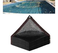 Filet Anti-Feuilles Piscine Rectangle,Bâche de Protection Piscines Enterrée et Hors-Sol, Couverture Piscine de Hivernage pour Extérieur avec Oeillets métalliques(4x4m(13 * 13ft))