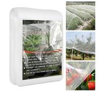 Filet Anti Insecte 3x6m, Filet de Protection Jardin à Maille Fine, Anti Oiseaux pour Potager, Protection des Plantes Légumes Fruits Fleurs, Filet Moustiquaire pour Serre Balcon - Blanc