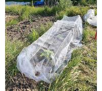 Filet Anti Insecte Professionnel pour Potager Arbre Fruitier Jardin Piscine, 0.5mm/0.7mm, Filet de Protection des Moustiques, Blanc(0.7mm,2m x 10m)