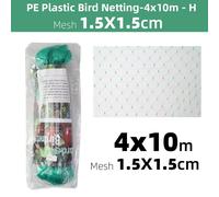 Filet Anti-Oiseaux Vert,Maille Pour Plantes De Jardin,Protection Durable,Plantes Et Arbres Fruitiers,Arrêts Oiseaux Cerf Volaille,Meilleure Clôture Extensible - Type Green 4x10m #A