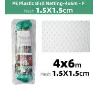 Filet Anti-Oiseaux Vert,Maille Pour Plantes De Jardin,Protection Durable,Plantes Et Arbres Fruitiers,Arrêts Oiseaux Cerf Volaille,Meilleure Clôture Extensible - Type Green 4x6m #A