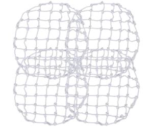 Filet Antichute Rond Blanc 4 Pièces pour Puits et Regards | Répartition de Charge Résistant aux Intempéries, Polyester, pour Inspections Utilitaires et Équipes Municipales