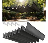 Filet Bâche Ombrage 85x140cm Protection UV 98%, Indéchirable Voile d'ombrage Rétractable Tailles Personnalisables, avec Cordes Fixes pour Balcon Terrasse, Gris Foncé