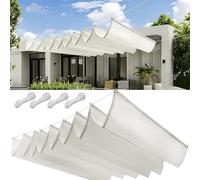 Filet Bâche Ombrage 90x200cm Imperméable, Protection UV Solaire Imperméable Rectangulaire Toile Ombrage Tailles Personnalisables pour Jardins Terrasse Pergola, Blanc
