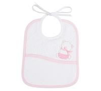 Filet - Bavoir à Broder avec Poche Coloris Blanc, Taille 6 Mois 1 An