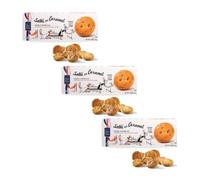 Filet Bleu | 3 Boîtes Biscuits Gouttes Caramel | Sablés Caramel Beurre Salé | Sablé Biscuits Français 3 Paquets - 375 Gr. | 36 Sablés au Beurre Salé