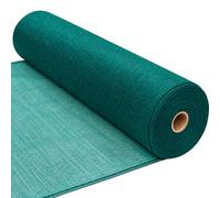 Filet brise-vent, filet vert pour jardin - Réduction du vent de 50 % - 40 % d'ombre avec œillets - Filet d'intimité pour protéger les plantes - Coupe-vent robuste - Idéal pour les serres (10 m, 1 m)